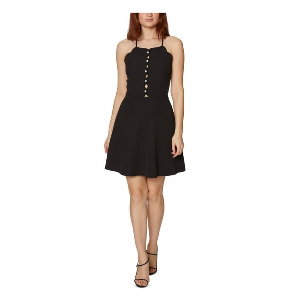 NWT Black Betsey Johnson skater dress, size 6